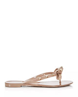 Women's Summer Rockstud PVC Thong Sandals
