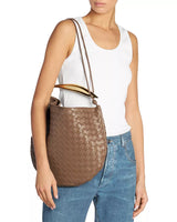 Medium Sardine Intrecciato Leather Shoulder Bag