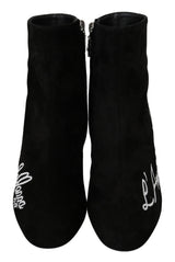 Stivali alla caviglia ricamati chic