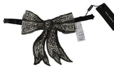 Elegante Bowtie di seta d'argento