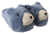 Zapatos de mocasines azul de oso de peluche