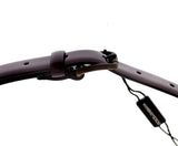 Elegante cintura in pelle viola