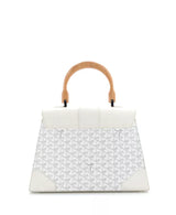 MM Saigon Top Handle Bag Coated Canvas with Leather