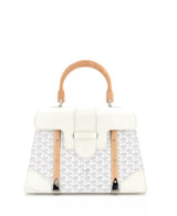 MM Saigon Top Handle Bag Coated Canvas with Leather