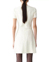 Embellished Short Sleeve Dress