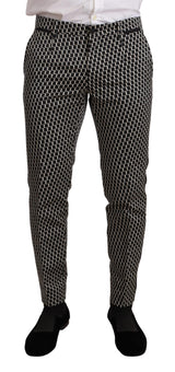 Elegante martini nero check abito a tre pezzi