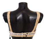 Κομψό μπεζ βελονάκι περικοπή κορυφή