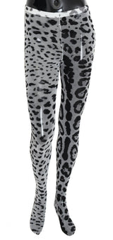 Eleganti calze in nylon stampate in leopardo