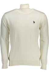 White Cotton Men Sweater