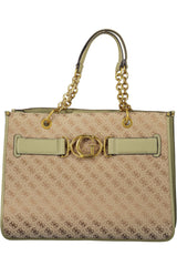 Green Polyester Women Handbag