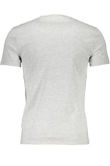 Gray Cotton Men T-Shirt