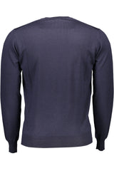 Blue Wool Men Sweater