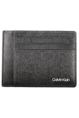 Black Polyester Men Wallet