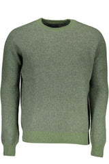 Green Wool Men Sweater