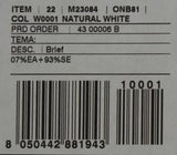 Elegante biancheria intima di miscela di seta bianca