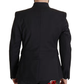 Elegante blazer di lana a petto singolo