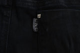 Sleek Black Slim Fit Designer Jeans