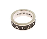 Elegant Silver and Black Men's Sterling Ring