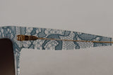 Eleganti dettagli in pizzo Blue Sunglesses