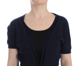 Elegant, geschnittene Blue Alpaka -Mischpullover