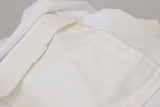Elegante maglietta di cotone bianco con tasca del torace DG