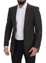Elegante Blazer Slim Blazer a strisce a strisce