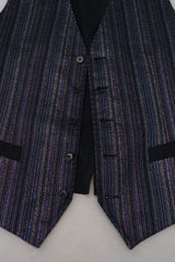 Giubbotto formale multicolore miscela di lusso