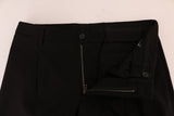 Eleganti pantaloni elastici di cotone nero