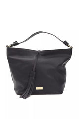 Gray Leather Women Shoulder Bag