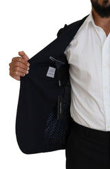 Elegante blazer nero a petto