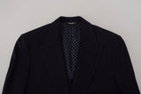 Elegante blazer nero a petto