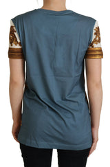 Maglietta di cotone casual stampata chic angel