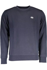 Blue Cotton Men Sweater