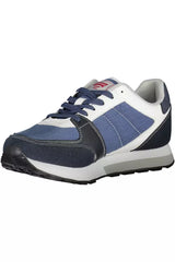 Blue Eco Leather Men Sneaker