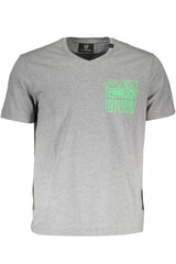 Gray Cotton Men T-Shirt