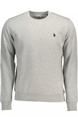 Gray Cotton Men Sweater
