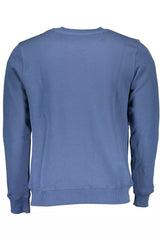 Blue Cotton Men Sweater