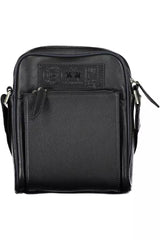 Black Leather Men Shoulder Bag