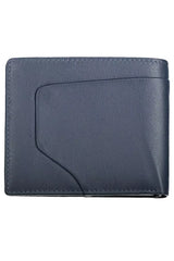 Blue Leather Men Wallet
