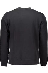 Black Cotton Men Sweater
