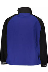 Blue Polyamide Men Jacket
