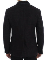 Giacca blazer a due bottoni alpaga bordeaux