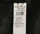 Elegante giubbotto di seta in lana nera