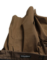 Κομψά σορτς Brown Bermuda με λεπτομέρειες λογότυπου