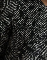 Elegantes Chevron Shift Mini -Kleid