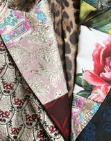 Κομψό πολύχρωμο patchwork blazer