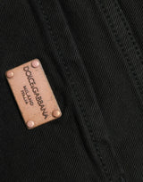 Jeans étirés de la jumelle noire chic