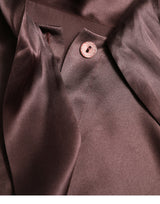 Κομψή μπλούζα κολάρο μεταξιού Ασκότ