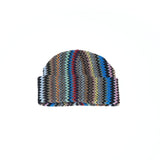 Cappello di lana multicolore geometrica multicolore