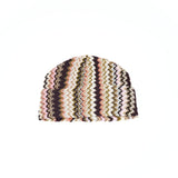 Cappello geometrico di lana multicolore